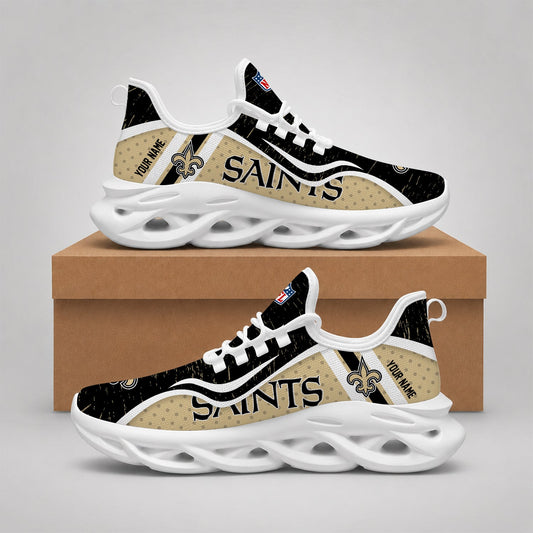 LIMITED EDITION - NEW CUSTOMIZED NFL24 NOS NEW ORLEANS SAINTS MAX SOUL SHOES