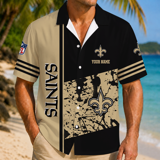 FINAL SALE - NEW CUSTOMIZED NFL24 NOS NEW ORLEANS SAINTS UNISEX HAWAIIAN SHIRT