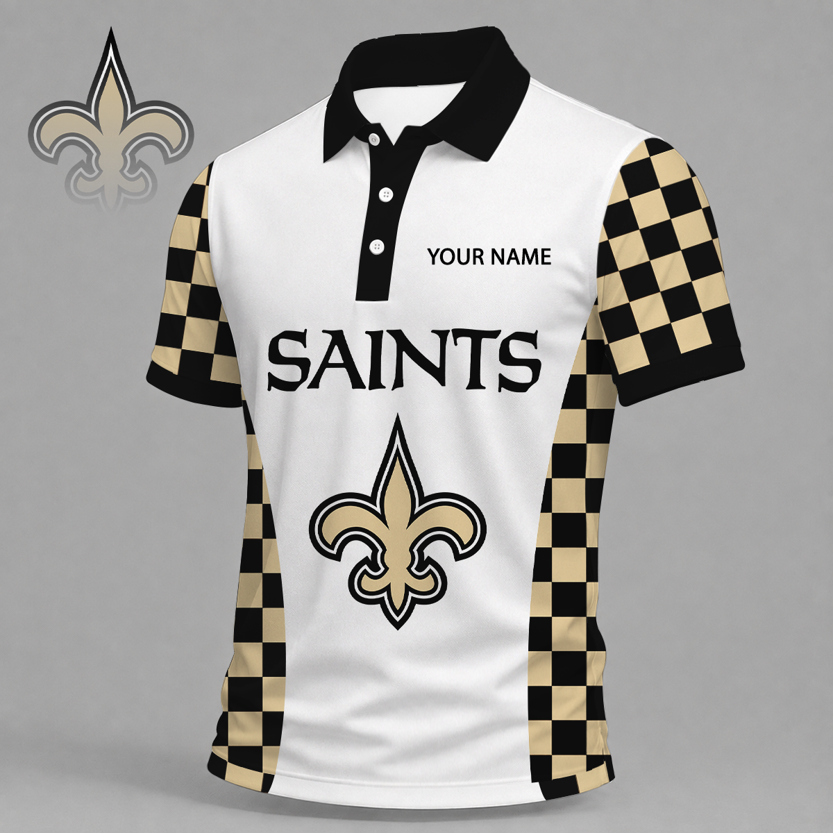 LIMITED EDITION - NEW CUSTOMIZED NFL24 NOS NEW ORLEANS SAINTS T-SHIRT, POLO SHIRT, ZIP POLO SHIRT, SWEATSHIRT, HOODIE & ZIP HOODIE