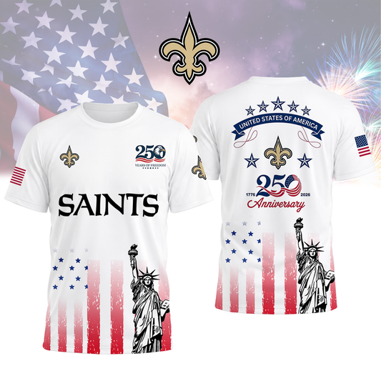 LIMITED EDITION - NEW CUSTOMIZED NFL24 NOS NEW ORLEANS SAINTS T-SHIRT, POLO SHIRT, ZIP POLO SHIRT, SWEATSHIRT, HOODIE & ZIP HOODIE