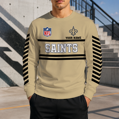 FINAL SALE - NEW CUSTOMIZED NFL24 NOS NEW ORLEANS SAINTS UNISEX SWEATSHIRT