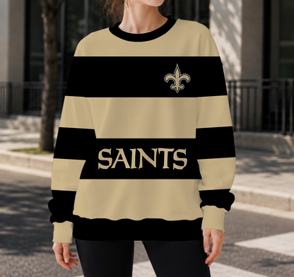 HOT DEAL- NEW CUSTOMIZED NFL24 NOS NEW ORLEANS SAINTS UNISEX SWEATSHIRT