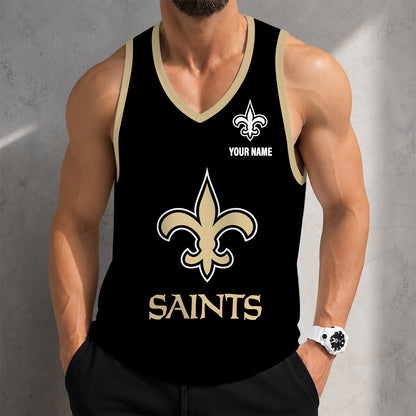 VIRAL EDITION - NEW CUSTOMIZED NFL24 NOS NEW ORLEANS SAINTS TANK TOP