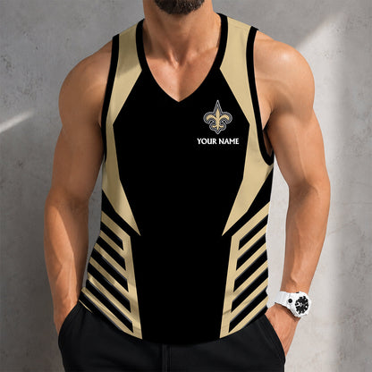 LIMITED EDITION - NEW CUSTOMIZED NFL24 NOS NEW ORLEANS SAINTS TANK TOP