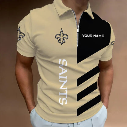HOT DEAL - NEW CUSTOMIZED NFL24 NOS NEW ORLEANS SAINTS T-SHIRT, POLO SHIRT, ZIP POLO SHIRT, SWEATSHIRT, HOODIE & ZIP HOODIE