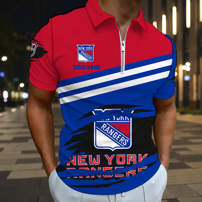 VIRAL EDITION - NEW CUSTOMIZED NHL24 NYR NEW YORK RANGERS T-SHIRT, POLO SHIRT, ZIP POLO SHIRT, SWEATSHIRT, HOODIE & ZIP HOODIE