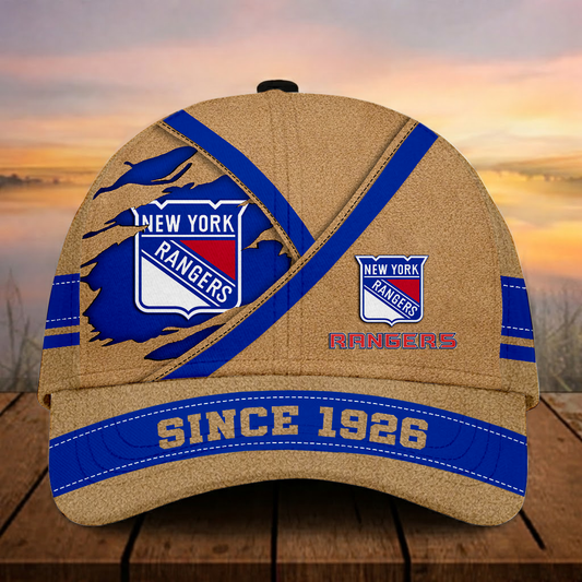 LIMITED EDITION - NEW CUSTOMIZED NHL24 NYR NY RANGERS CLASSIC CAP