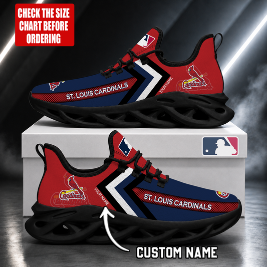 FINAL SALE - NEW CUSTOMIZED MLB24 SLC ST. LOUIS CARDINALS MAX SOUL SHOES