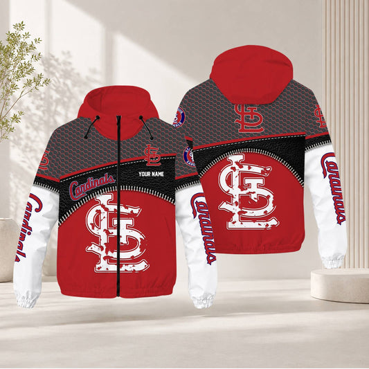 FINAL SALE - NEW CUSTOMIZED MLB24 SLC ST. LOUIS CARDINALS WINDBREAKER JACKET