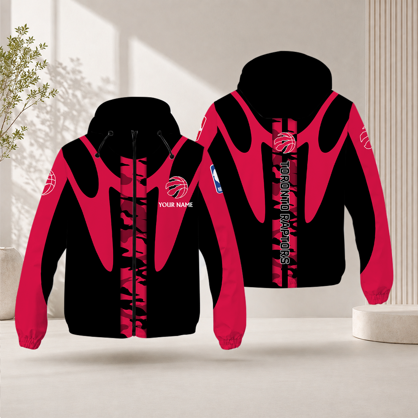 FINAL SALE - NEW CUSTOMIZED NBA24 TRA TORONTO RAPTORS WINDBREAKER JACKET
