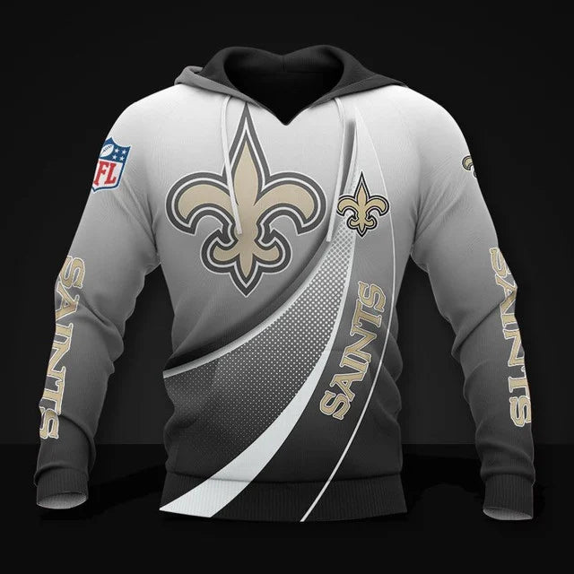 FINAL SALE - NEW CUSTOMIZED NFL24 NOS NEW ORLEANS SAINTS POLO SHIRT, ZIP POLO SHIRT, T-SHIRT, HOODIE, ZIP HOODIE & SWEATSHIRT