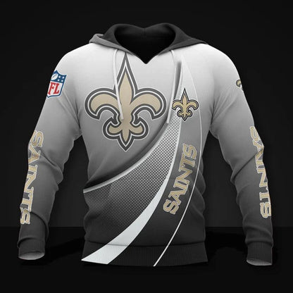 FINAL SALE - NEW CUSTOMIZED NFL24 NOS NEW ORLEANS SAINTS POLO SHIRT, ZIP POLO SHIRT, T-SHIRT, HOODIE, ZIP HOODIE & SWEATSHIRT