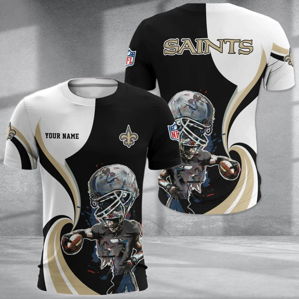 SPECIAL EDITION - NEW CUSTOMIZED NFL24 NOS NEW ORLEANS SAINTS T-SHIRT, POLO SHIRT, ZIP POLO SHIRT, SWEATSHIRT, HOODIE & ZIP HOODIE