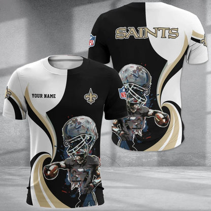 SPECIAL EDITION - NEW CUSTOMIZED NFL24 NOS NEW ORLEANS SAINTS T-SHIRT, POLO SHIRT, ZIP POLO SHIRT, SWEATSHIRT, HOODIE & ZIP HOODIE