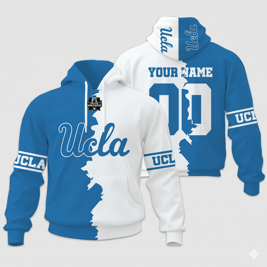 MEGA SALE - NEW CUSTOMIZED COLLEGE WORLD SERIES NCAA24 UCLA BRUINS UNISEX HOODIE & ZIP HOODIE