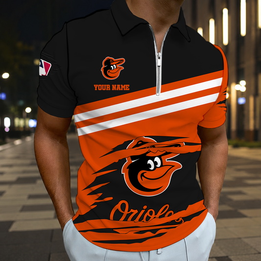 HOT DEAL - NEW CUSTOMIZED MLB25 BOS BALTIMORE ORIOLES T-SHIRT, POLO SHIRT, ZIP POLO SHIRT, SWEATSHIRT, HOODIE & ZIP HOODIE