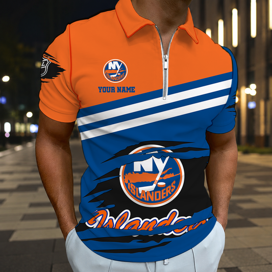 VIRAL EDITION - NEW CUSTOMIZED NHL25 NYI NEW YORK ISLANDERS T-SHIRT, POLO SHIRT, ZIP POLO SHIRT, SWEATSHIRT, HOODIE & ZIP HOODIE