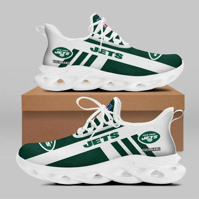 VIRAL EDITION - NEW CUSTOMIZED NFL25 NYJ NEW YORK JETS UNISEX MAX SOUL SHOES