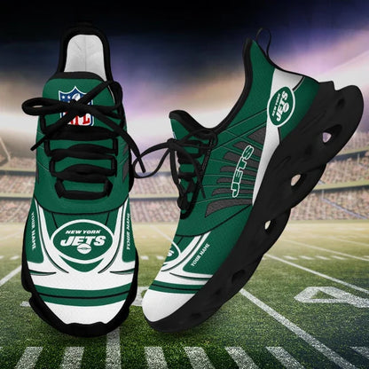 SPECIAL EDITION - NEW CUSTOMIZED NFL25 NYJ NEW YORK JETS UNISEX MAX SOUL SHOES