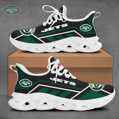 LIMITED EDITION - NEW CUSTOMIZED NFL25 NYJ NEW YORK JETS MAX SOUL SHOES