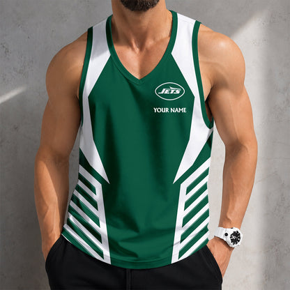 LIMITED EDITION - NEW CUSTOMIZED NFL25 NYJ NEW YORK JETS TANK TOP