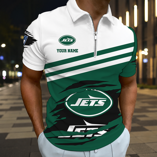 FINAL SALE - NEW CUSTOMIZED NFL25 NYJ NEW YORK JETS T-SHIRT, POLO SHIRT, ZIP POLO SHIRT, SWEATSHIRT, HOODIE & ZIP HOODIE