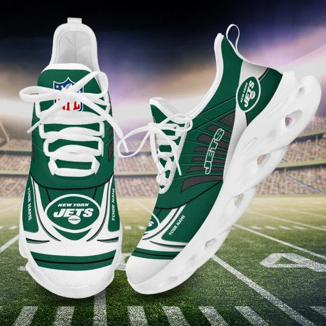 SPECIAL EDITION - NEW CUSTOMIZED NFL25 NYJ NEW YORK JETS UNISEX MAX SOUL SHOES