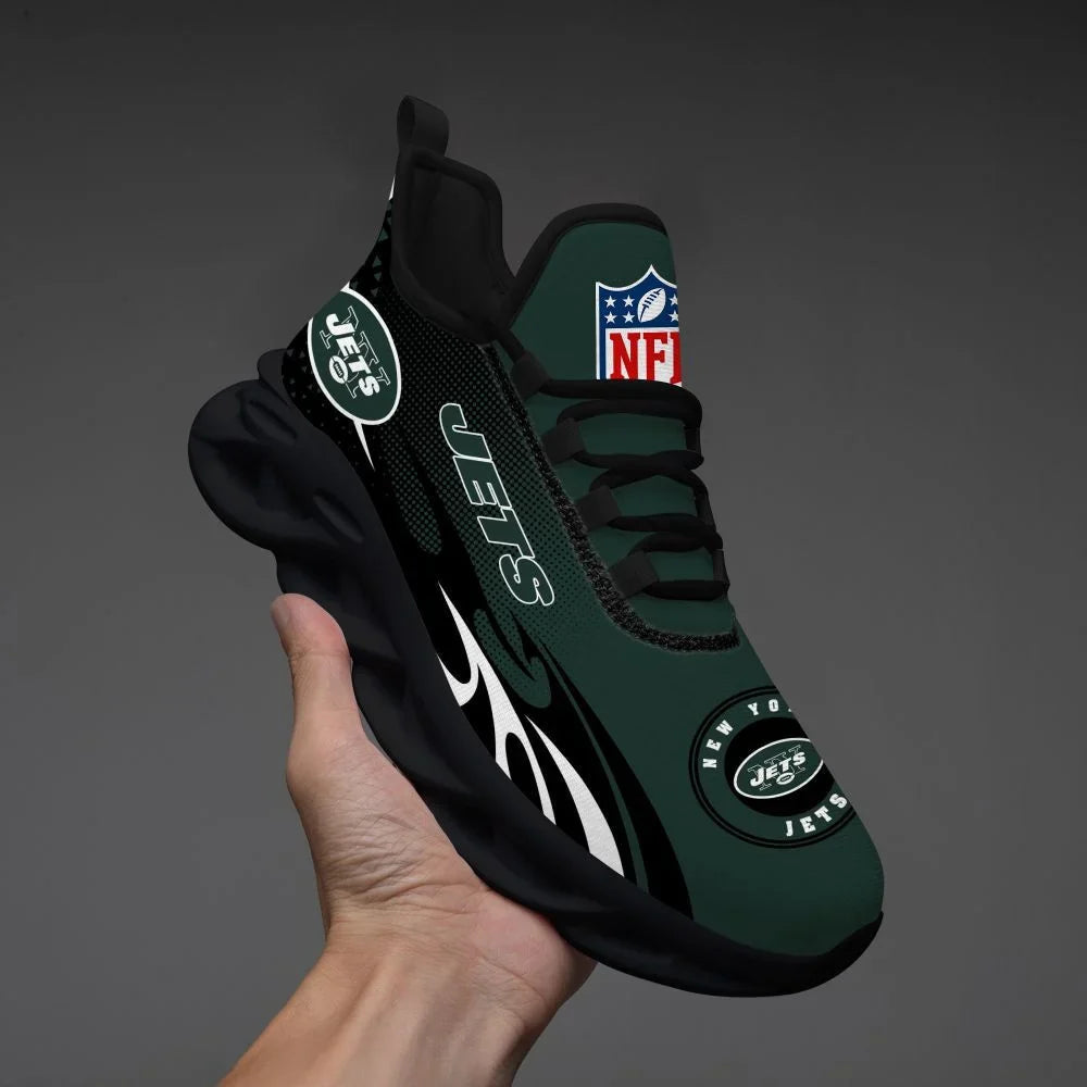 VIRAL EDITION - NEW CUSTOMIZED NFL25 NYJ NEW YORK JETS UNISEX MAX SOUL SHOES
