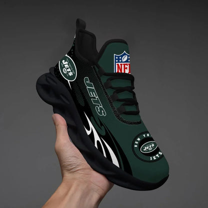 VIRAL EDITION - NEW CUSTOMIZED NFL25 NYJ NEW YORK JETS UNISEX MAX SOUL SHOES