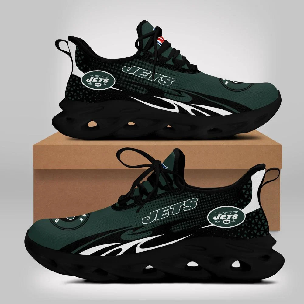 VIRAL EDITION - NEW CUSTOMIZED NFL25 NYJ NEW YORK JETS UNISEX MAX SOUL SHOES