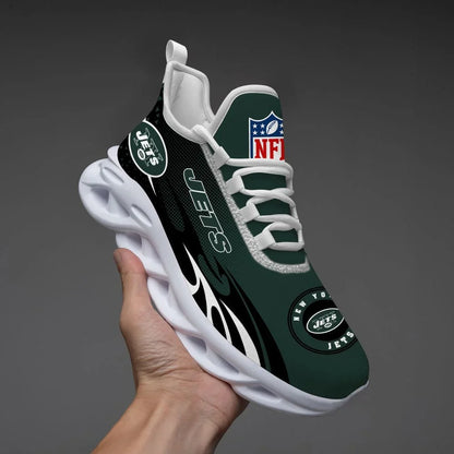 VIRAL EDITION - NEW CUSTOMIZED NFL25 NYJ NEW YORK JETS UNISEX MAX SOUL SHOES