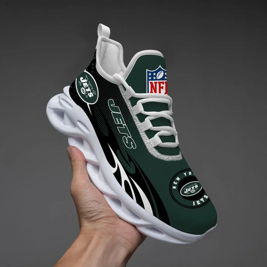 VIRAL EDITION - NEW CUSTOMIZED NFL25 NYJ NEW YORK JETS UNISEX MAX SOUL SHOES