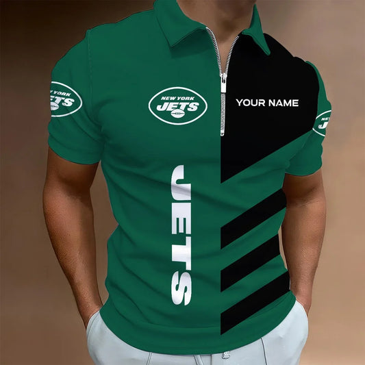 HOT DEAL - NEW CUSTOMIZED NFL25 NYJ NEW YORK JETS T-SHIRT, POLO SHIRT, ZIP POLO SHIRT, SWEATSHIRT, HOODIE & ZIP HOODIE