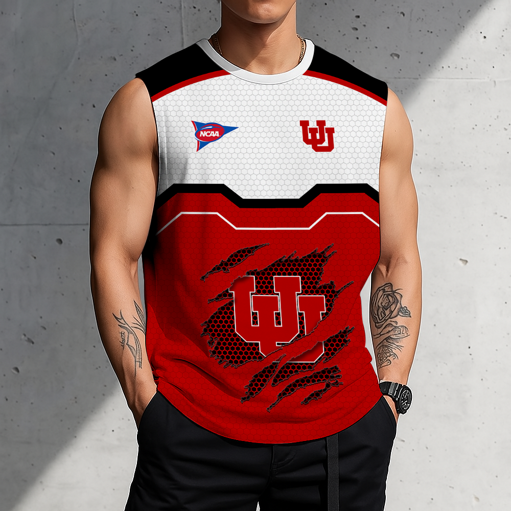SPECIAL EDITION - NEW CUSTOMIZED NCAA FBS25 UTU UTAH UTES MEN'S GYM SHIRT