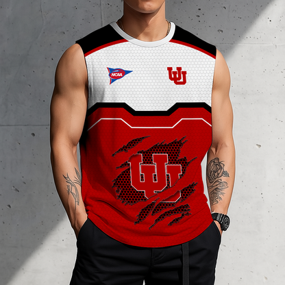 SPECIAL EDITION - NEW CUSTOMIZED NCAA FBS25 UTU UTAH UTES MEN'S GYM SHIRT