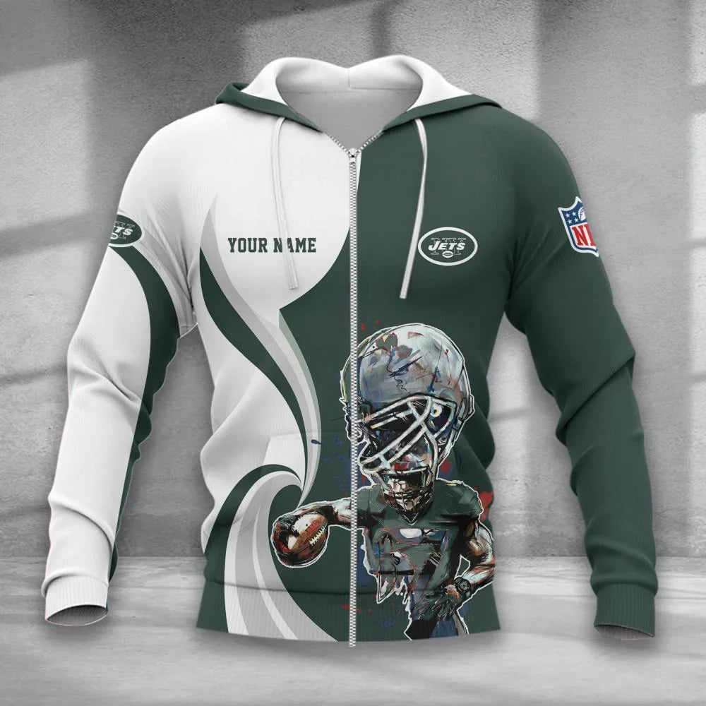 SPECIAL EDITION - NEW CUSTOMIZED NFL25 NYJ NEW YORK JETS T-SHIRT, POLO SHIRT, ZIP POLO SHIRT, SWEATSHIRT, HOODIE & ZIP HOODIE