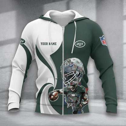 SPECIAL EDITION - NEW CUSTOMIZED NFL25 NYJ NEW YORK JETS T-SHIRT, POLO SHIRT, ZIP POLO SHIRT, SWEATSHIRT, HOODIE & ZIP HOODIE