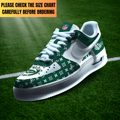 VIRAL EDITION - NEW CUSTOMIZED NFL25 NYJ NEW YORK JETS AF1 SHOES