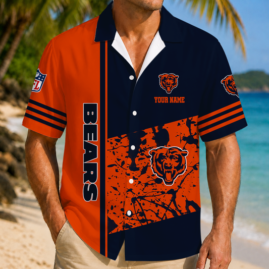 FINAL SALE - NEW CUSTOMIZED NFL26 CCB CHICAGO BEARS UNISEX HAWAIIAN SHIRT
