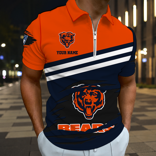 FINAL SALE - NEW CUSTOMIZED NFL26 CCB CHICAGO BEARS T-SHIRT, POLO SHIRT, ZIP POLO SHIRT, SWEATSHIRT, HOODIE & ZIP HOODIE
