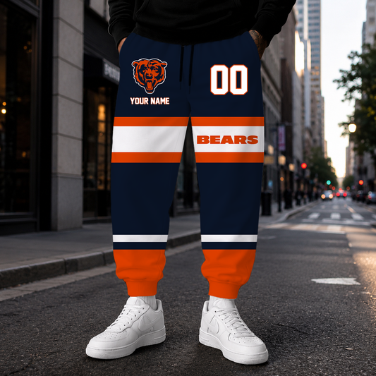 EXCLUSIVE EDITION - NEW CUSTOMIZED NFL26 CCB CHICAGO BEARS SWEATPANTS
