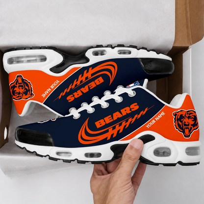 FLASH SALE - NEW CUSTOMIZED NFL26 CCB CHICAGO BEARS AIR MAX PLUS SNEAKERS