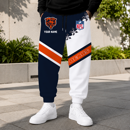 FLASH SALE - NEW CUSTOMIZED NFL26 CCB CHICAGO BEARS SWEATPANTS
