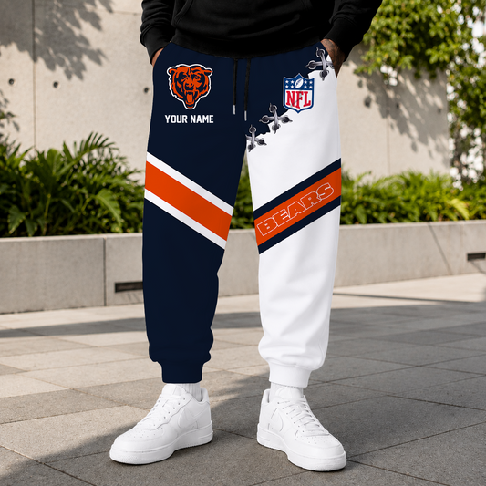 FLASH SALE - NEW CUSTOMIZED NFL26 CCB CHICAGO BEARS SWEATPANTS