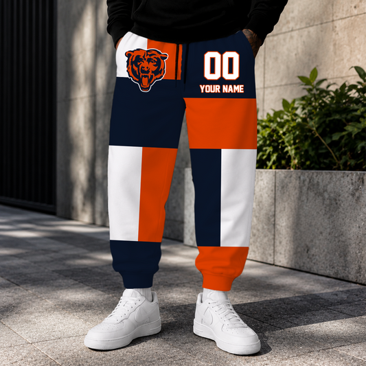 VIRAL EDITION - NEW CUSTOMIZED NFL26 CCB CHICAGO BEARS SWEATPANTS