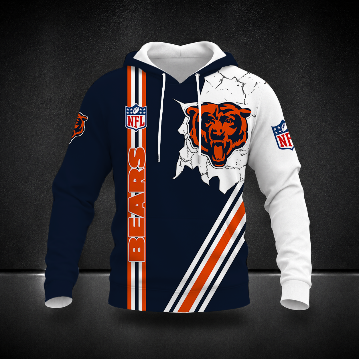 FINAL SALE- NEW CUSTOMIZED NFL26 CCB CHICAGO BEARS T-SHIRT, POLO SHIRT, ZIP POLO SHIRT, SWEATSHIRT, HOODIE & ZIP HOODIE