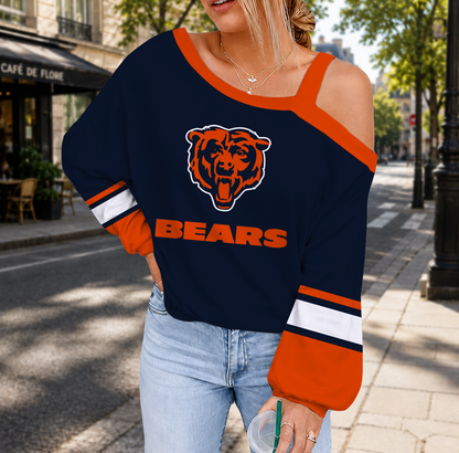 LIMITED EDITION - NEW CUSTOMIZED NFL26 CCB CHICAGO BEARS DROP SHOULDER SWEATSHIRT