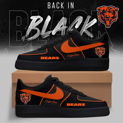 FINAL SALE - NEW CUSTOMIZED NFL26 CCB CHICAGO BEARS AF1 SNEAKERS