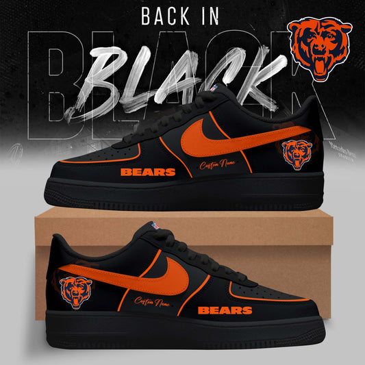 FINAL SALE - NEW CUSTOMIZED NFL26 CCB CHICAGO BEARS AF1 SNEAKERS