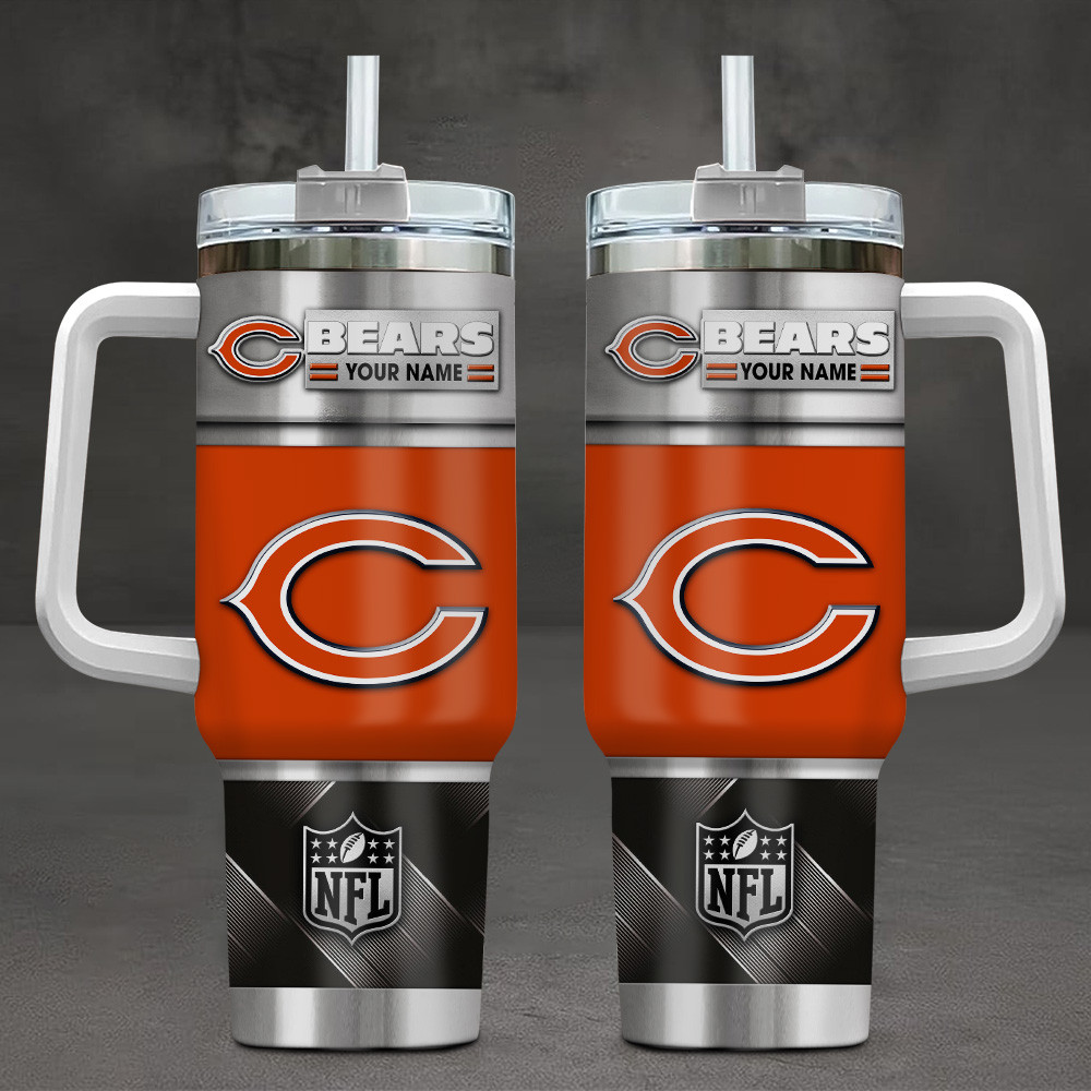 FINAL SALE - NEW CUSTOMIZED NFL26 CCB CHICAGO BEARS TUMBLER CUP
